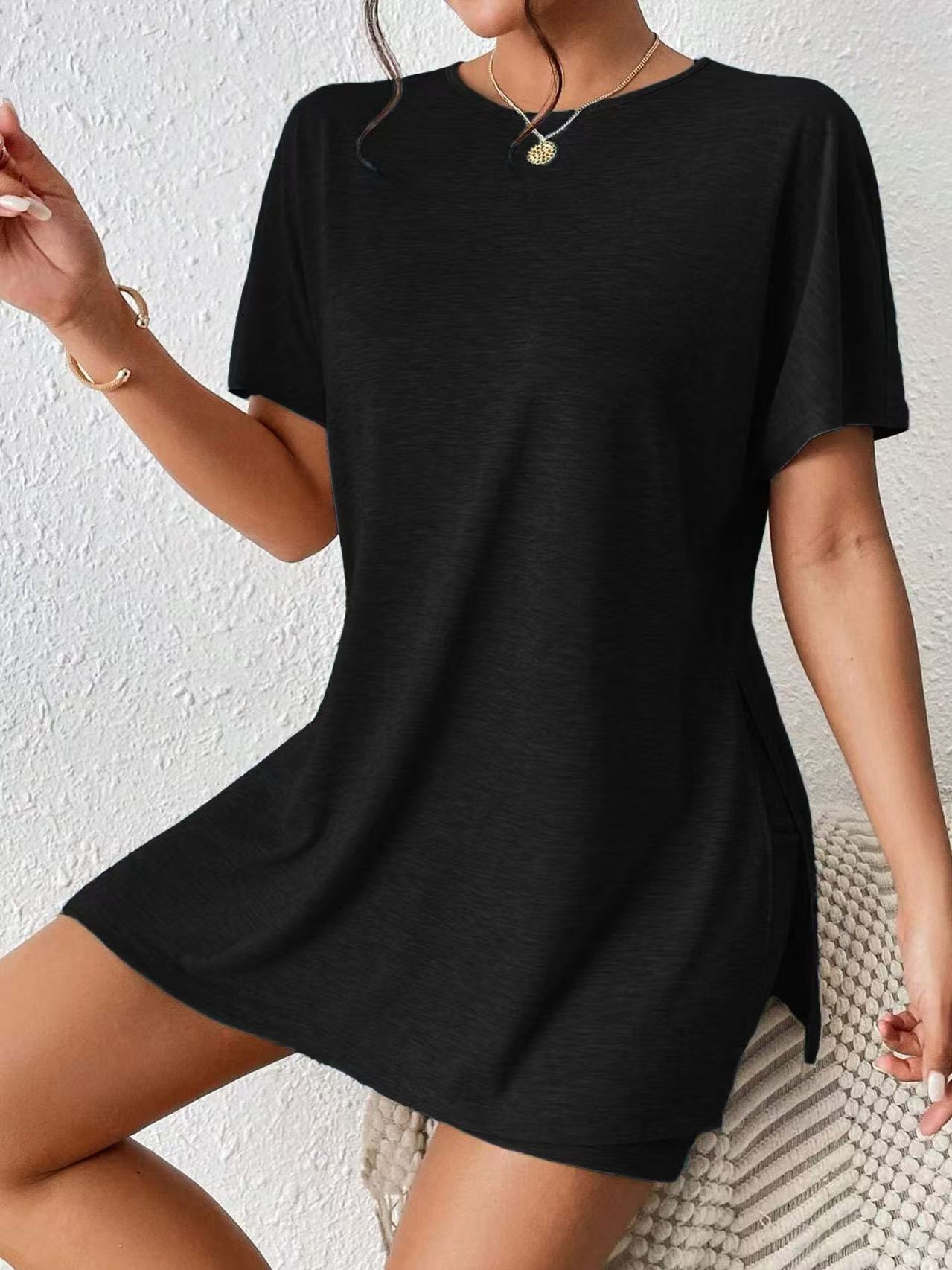 S-QFZ3004   Hot sale women's loose short sleeve   -GYYFs