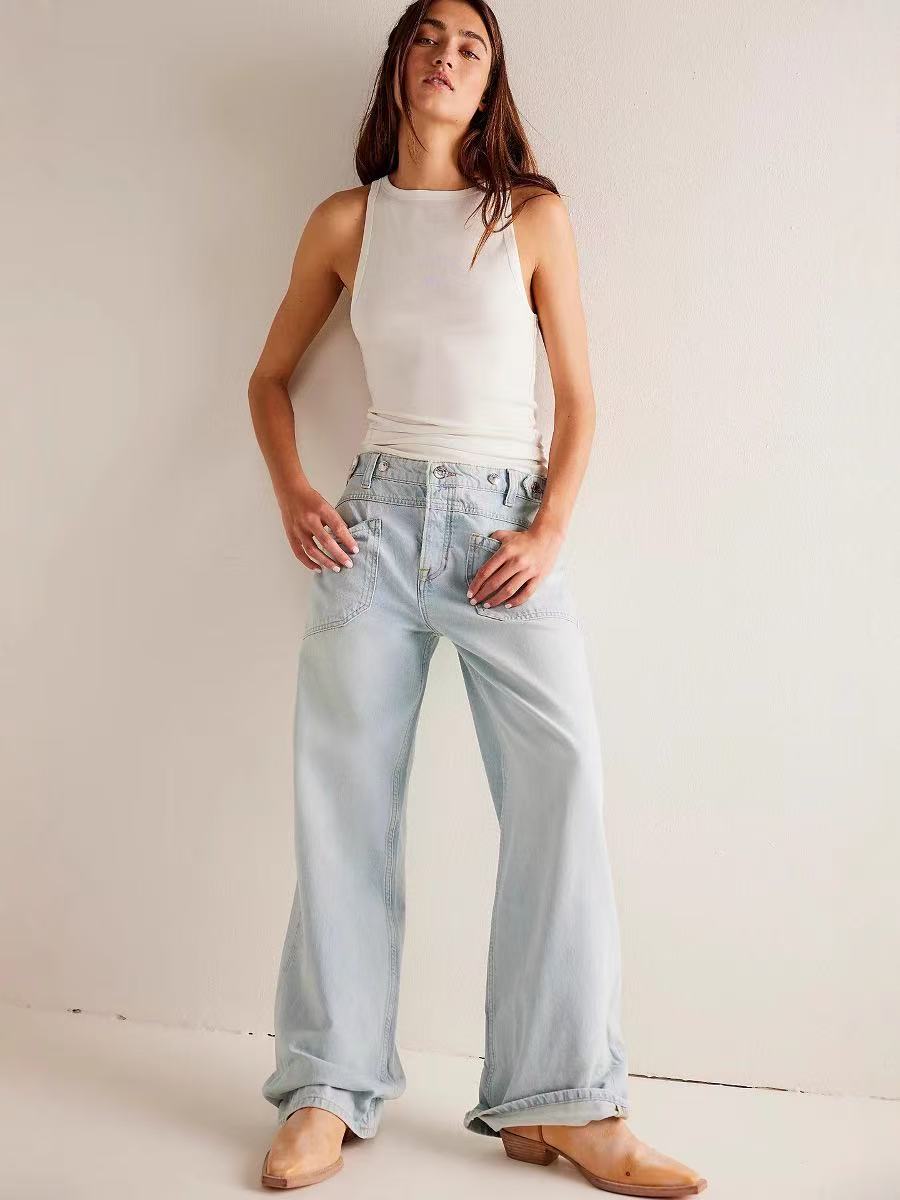 S-QFZ3243   Hot-selling women's jeans   -GYYF