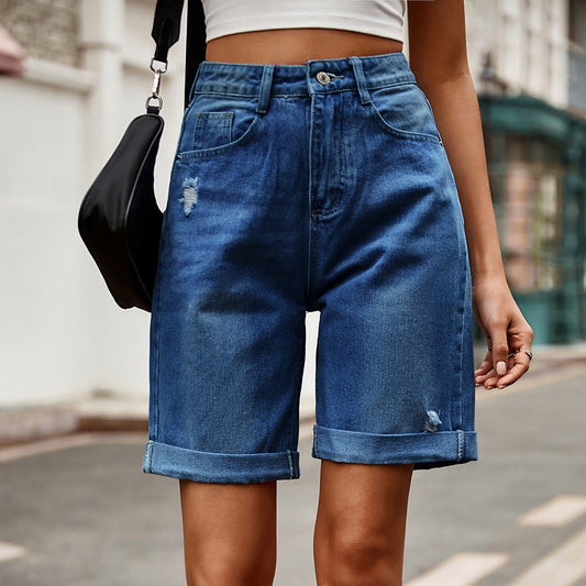 S-QFZ3378   Popular denim shorts   -GYYF